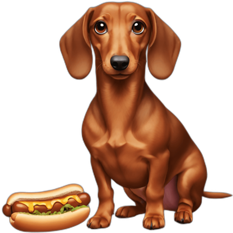 Hotdog dachshund emoji