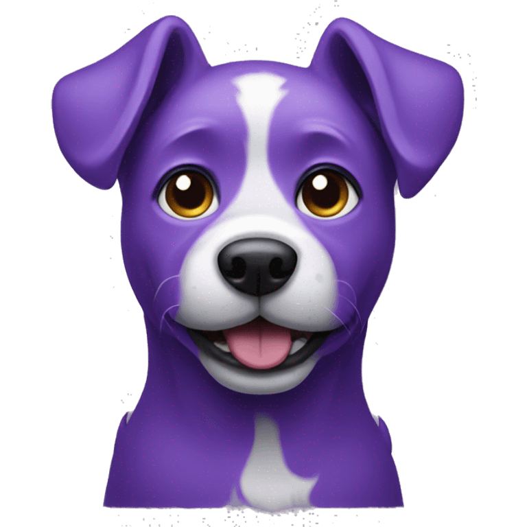 Purple dog emoji