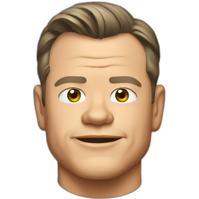 matt-damon cartoon wearing shirt emoji