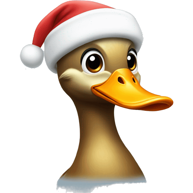 duck with santa hat emoji