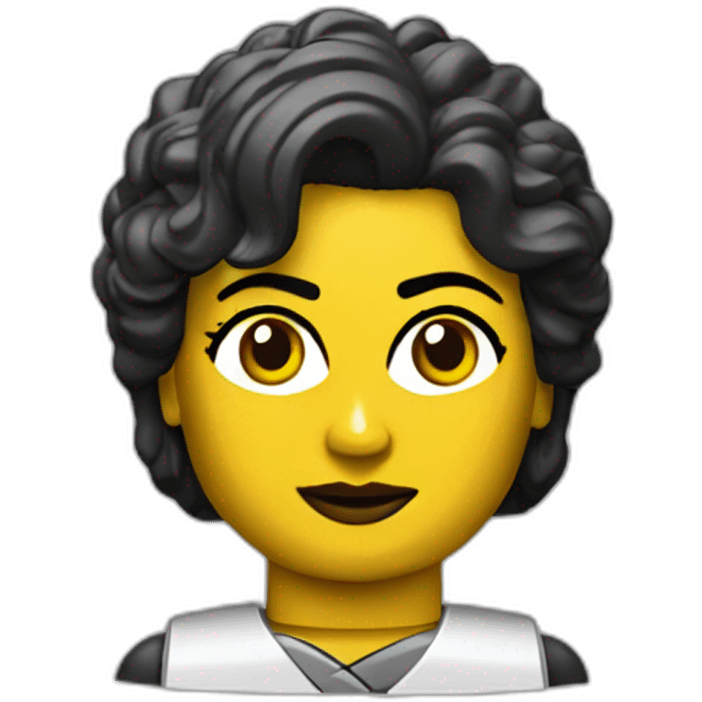 kleopatra face as lego woman emoji