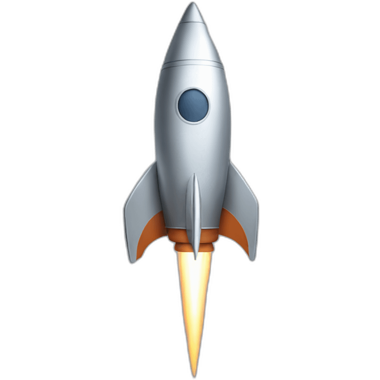 silver rocket emoji