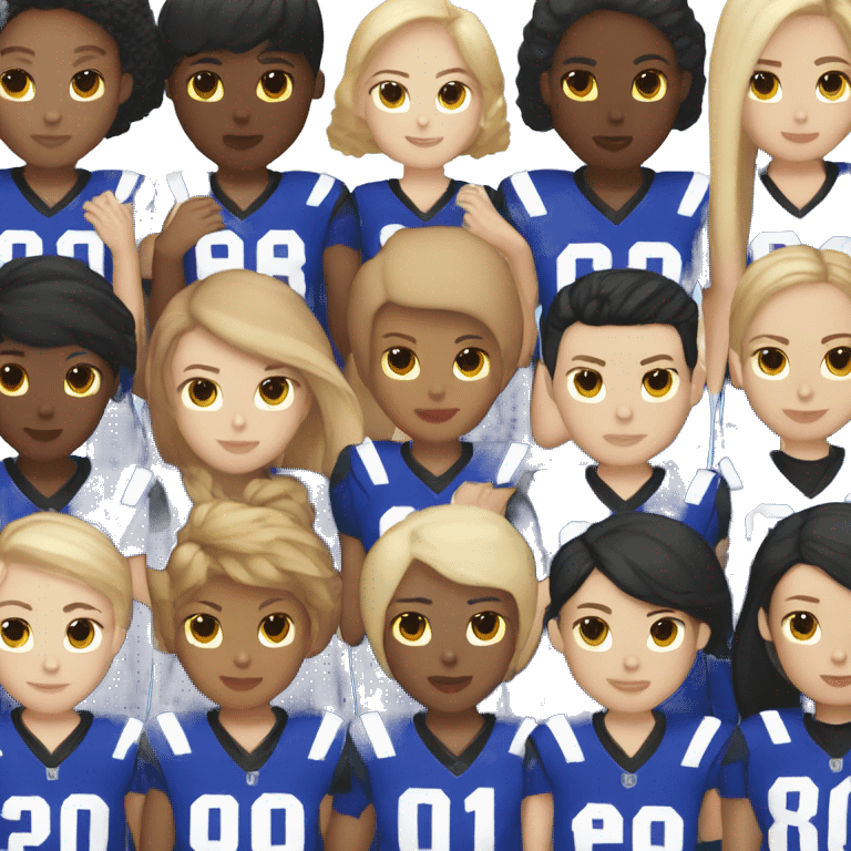 MULTIRACIAL FOOTBALL TEAM IN BALENCIAGA UNIFORM emoji