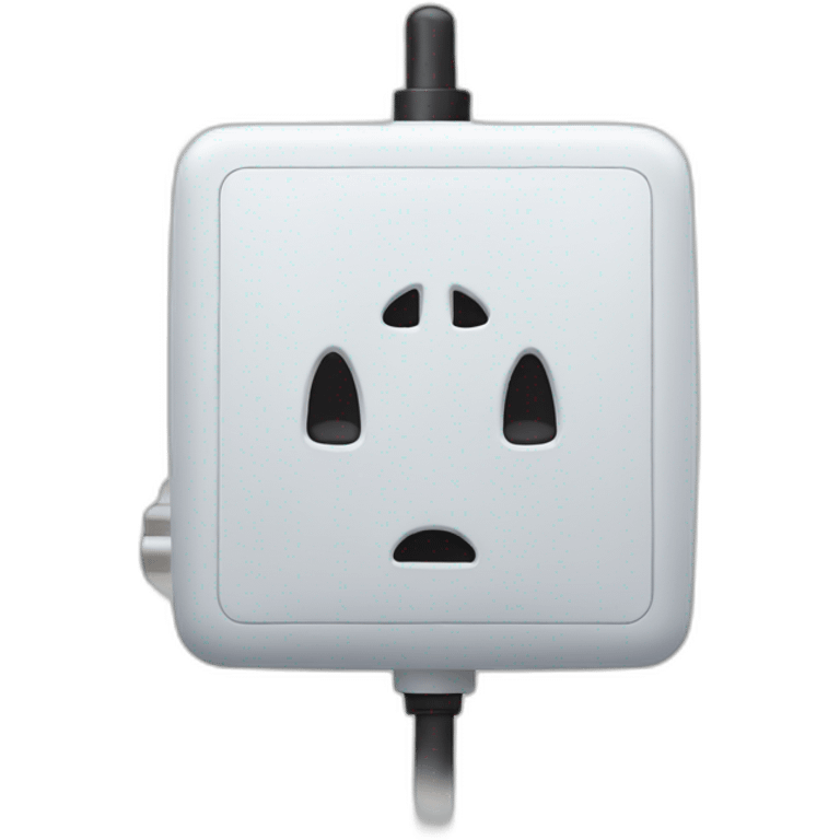 Plug with wather emoji