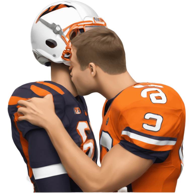 Dabo Sweeney kissing Cade Klubnik  emoji