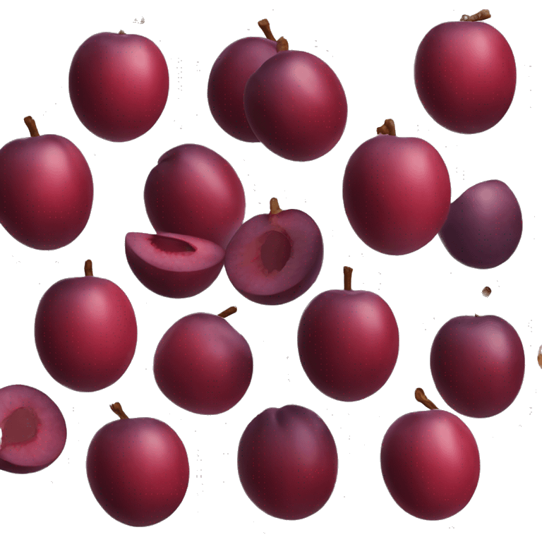 red plum emoji