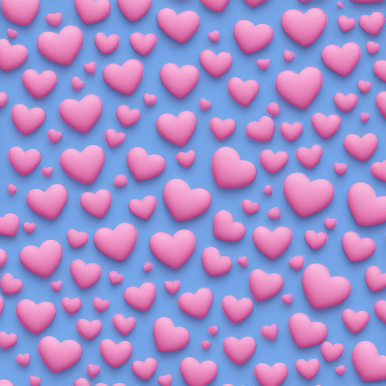 Heart blue pink emoji