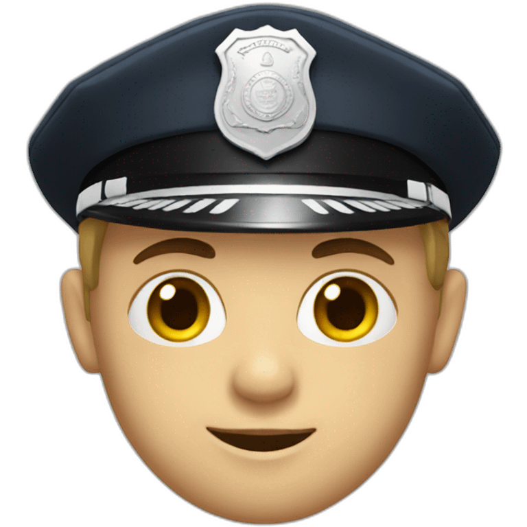 White policeman emoji