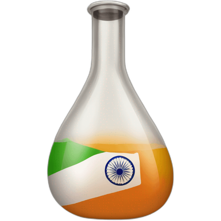 2024 Indian flag in ancient ungravitational flask  emoji