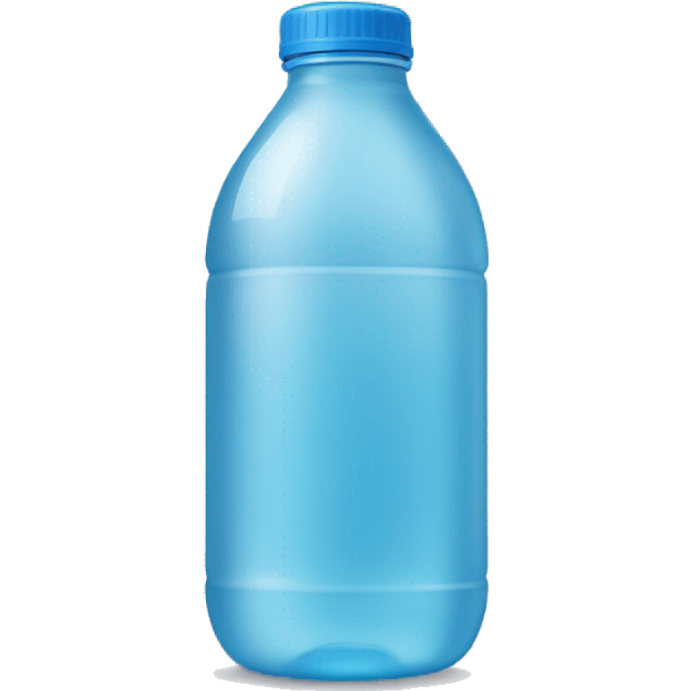 Water Bottle without face emoji