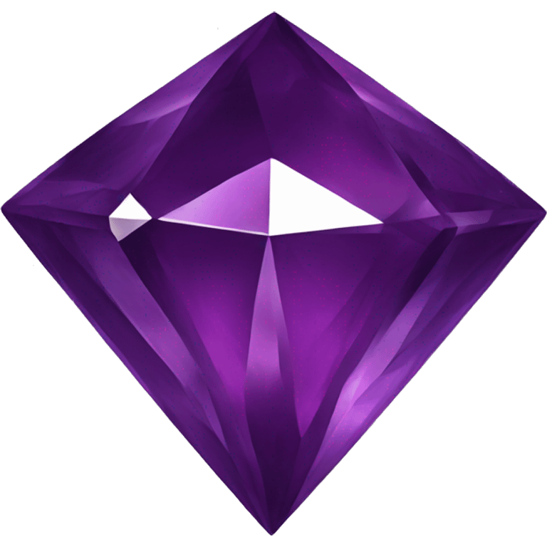 Deep plum Purple diamond  emoji