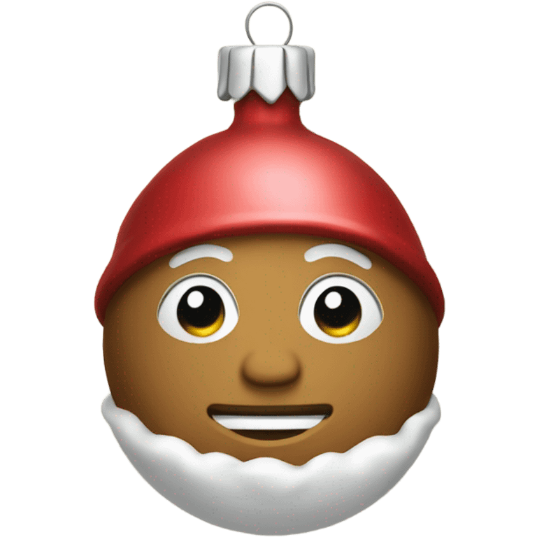 Christmas ornament emoji