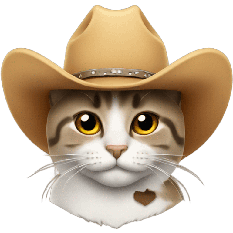 Cat with a cowboy hat  emoji