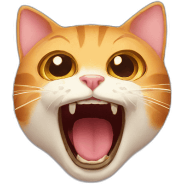 cat screaming emoji