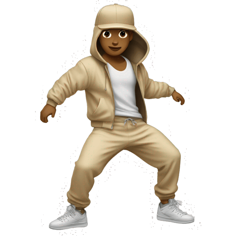 beige outfit breakdancer emoji