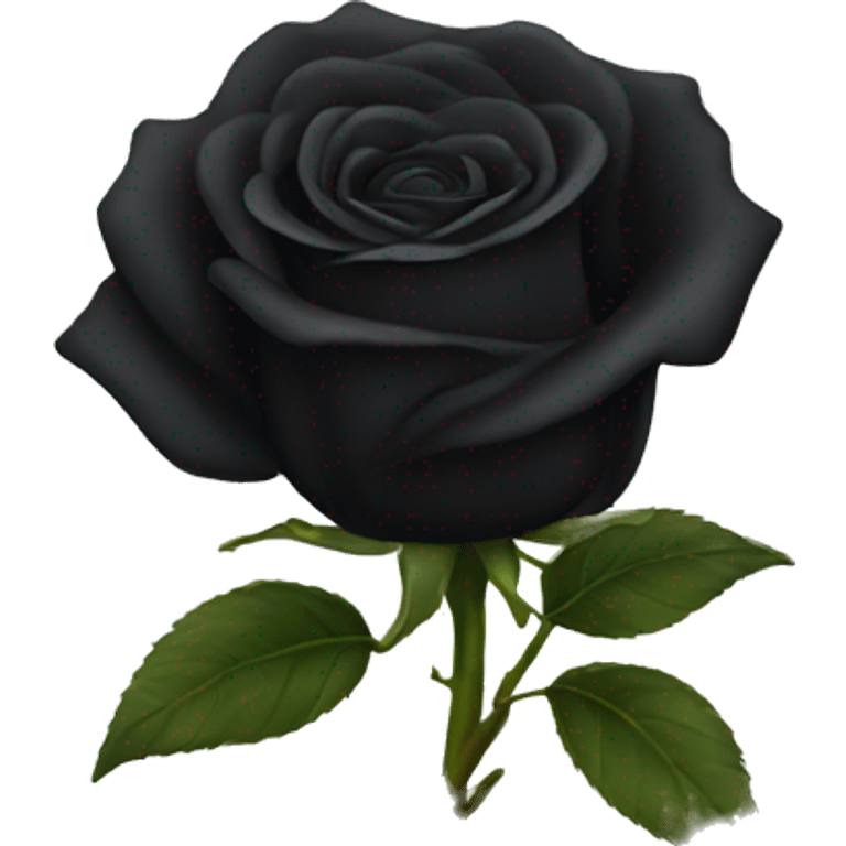 Black rose emoji