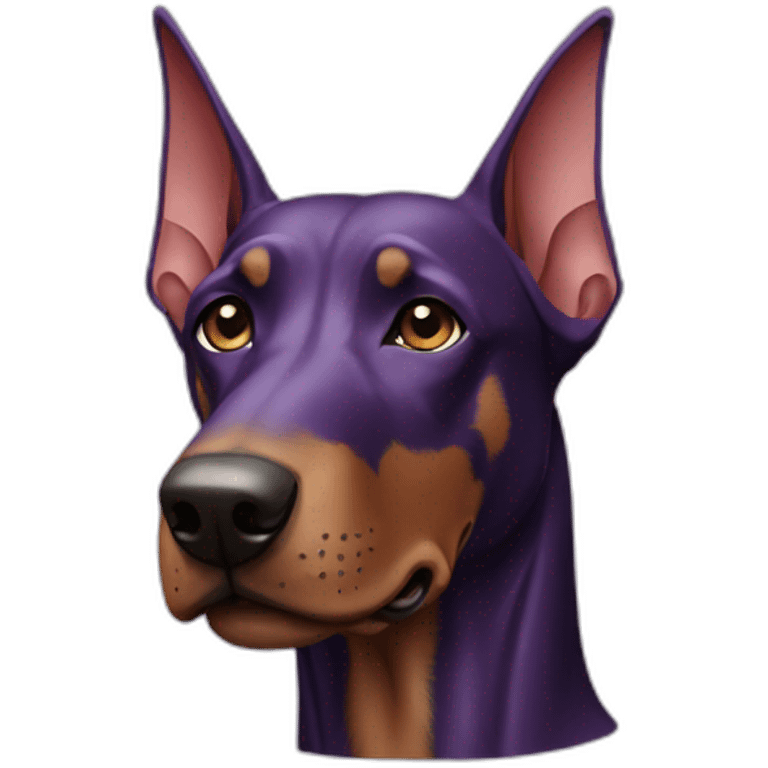 purple-doberman emoji