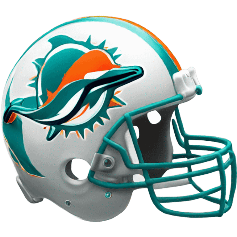 Miami dolphins helmet  emoji