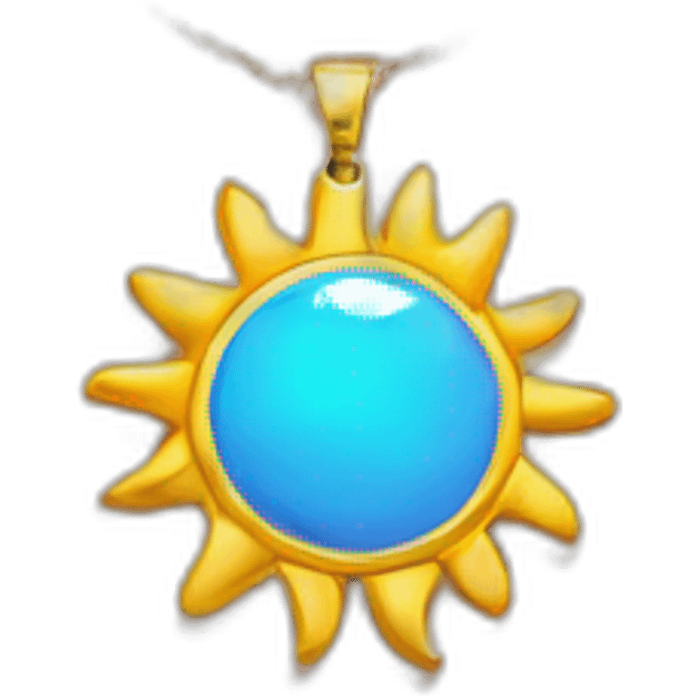 sun necklace  emoji