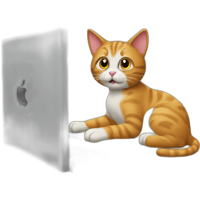 cat working on computer emoji