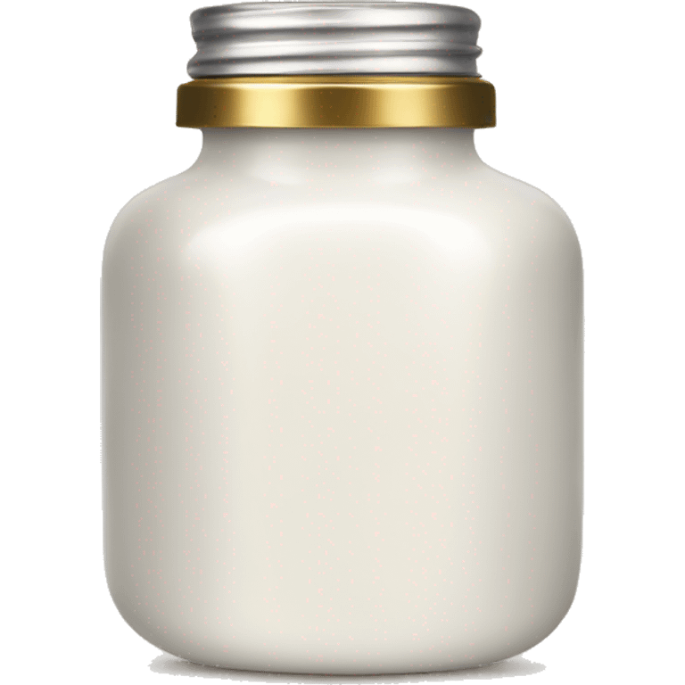 white gold body oil jar emoji