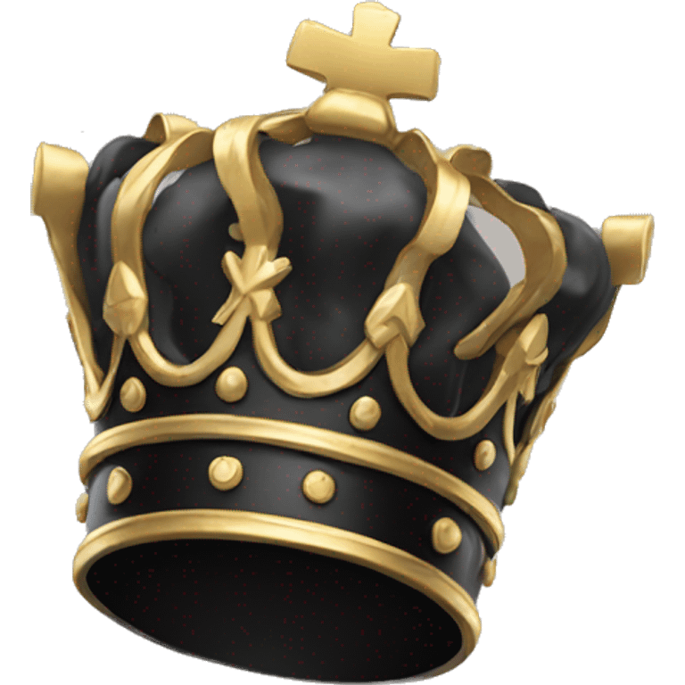 Black crown (only the crown) emoji