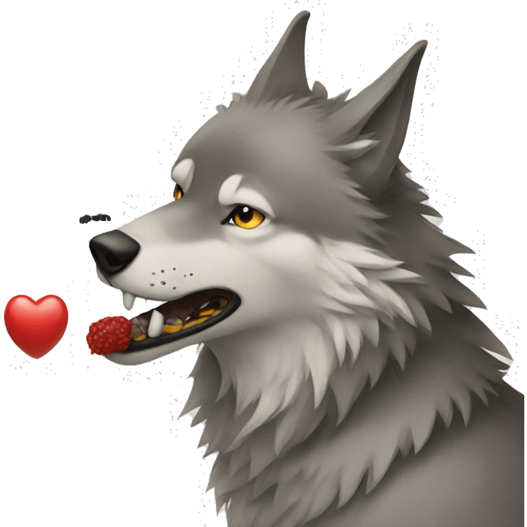 wolf and swallow emoji