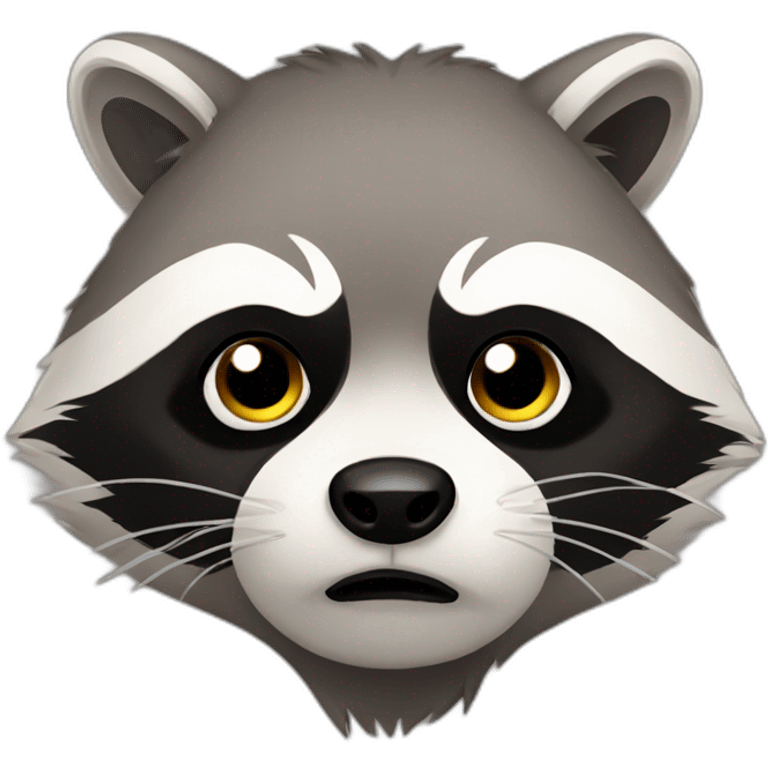 Racoon sad emoji