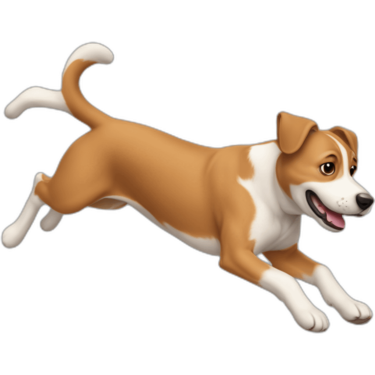 jumping parson russel terrior dog emoji