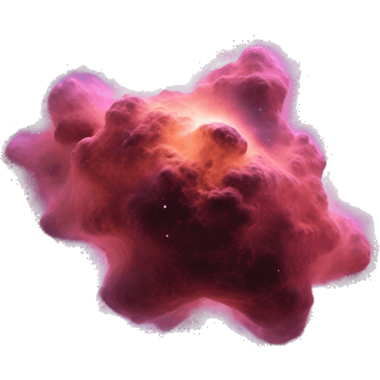 3D highly detailed realistic nebula in cosmic outer space, depth of field, png cutout emoji