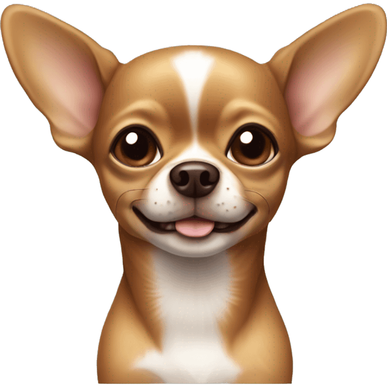 Brown chihuahua with blep  emoji