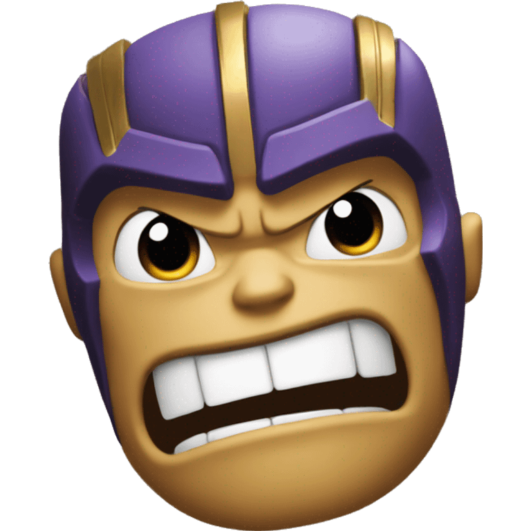 Thanos shocked with mouth wide open emoji