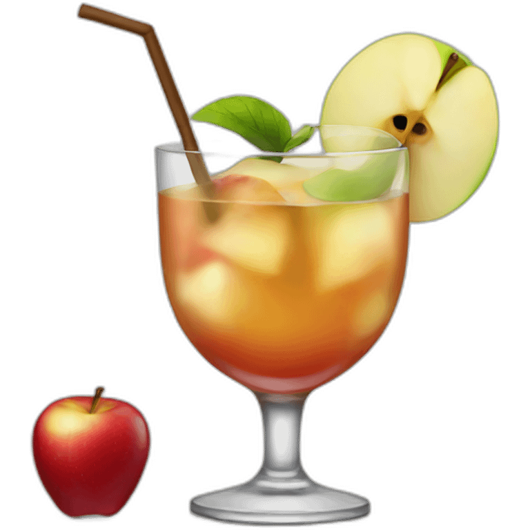 apple cocktail emoji