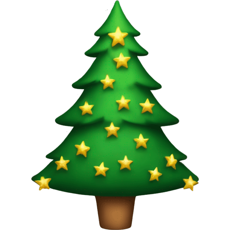 Christmas tree with stars  emoji