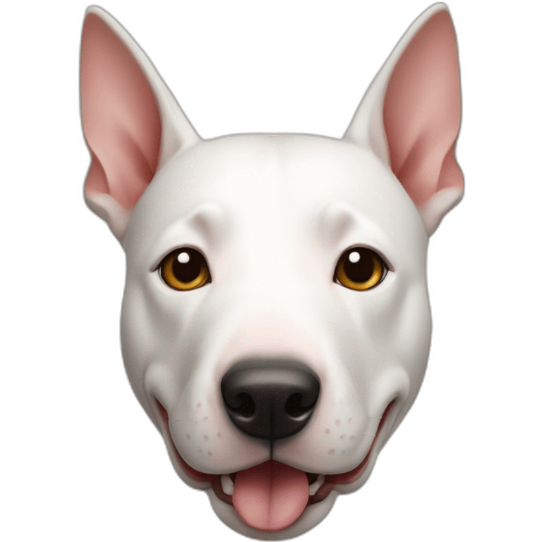 Face of an English bull terrier emoji