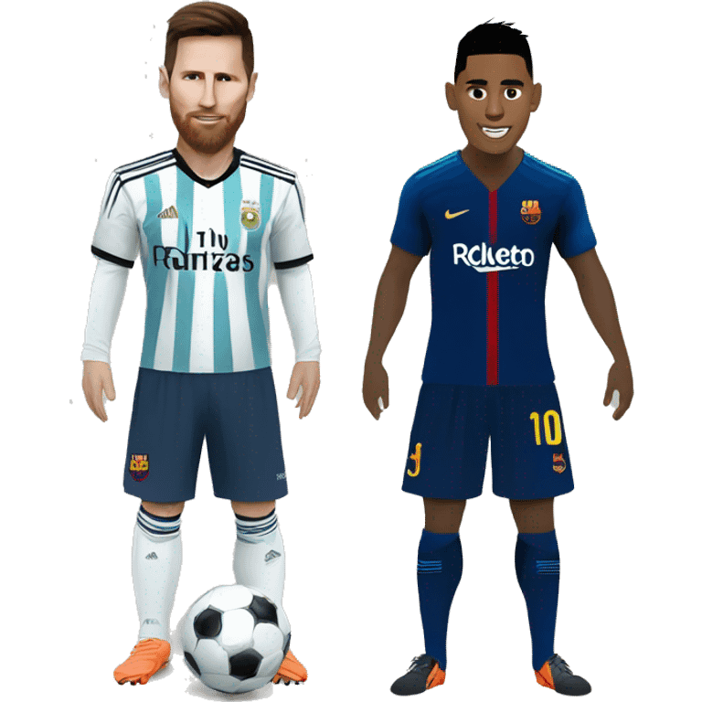 Messi and ronaldo emoji