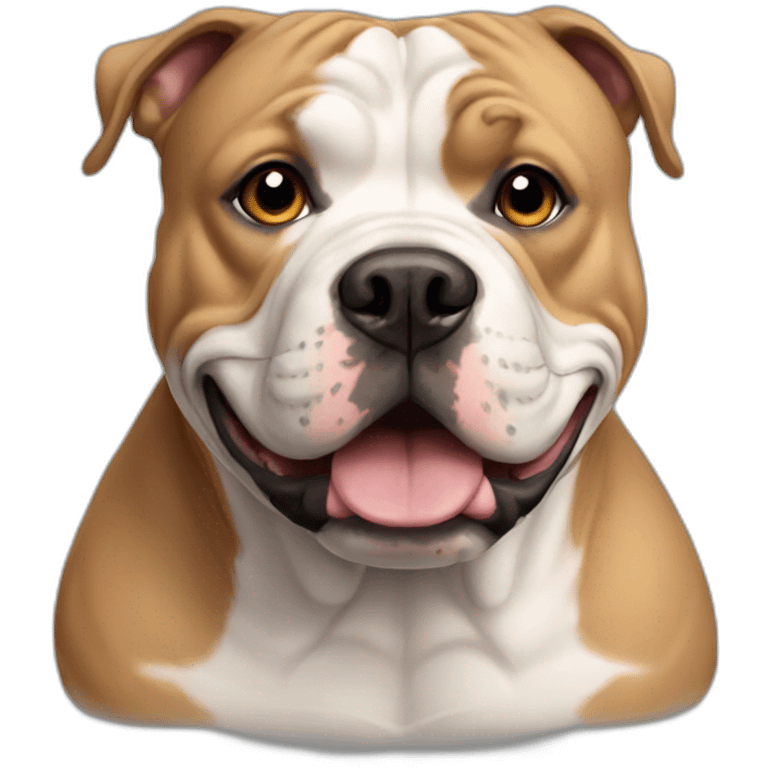 man half man half american bully face emoji