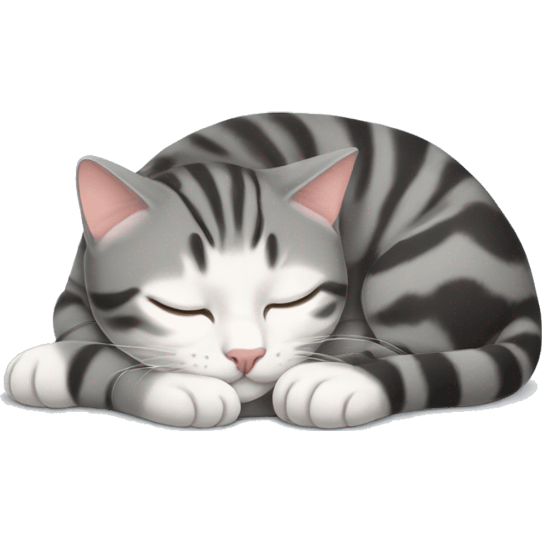 american shorthair sleeping emoji