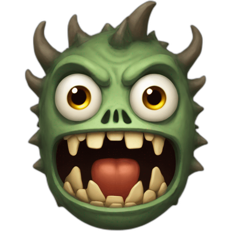 Monstre terrifiant emoji