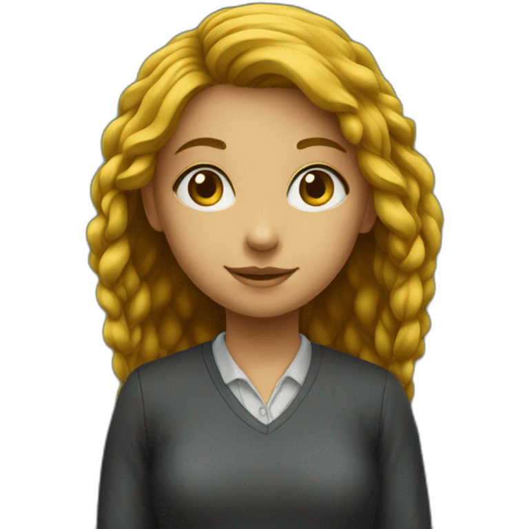 girl near blackboard emoji