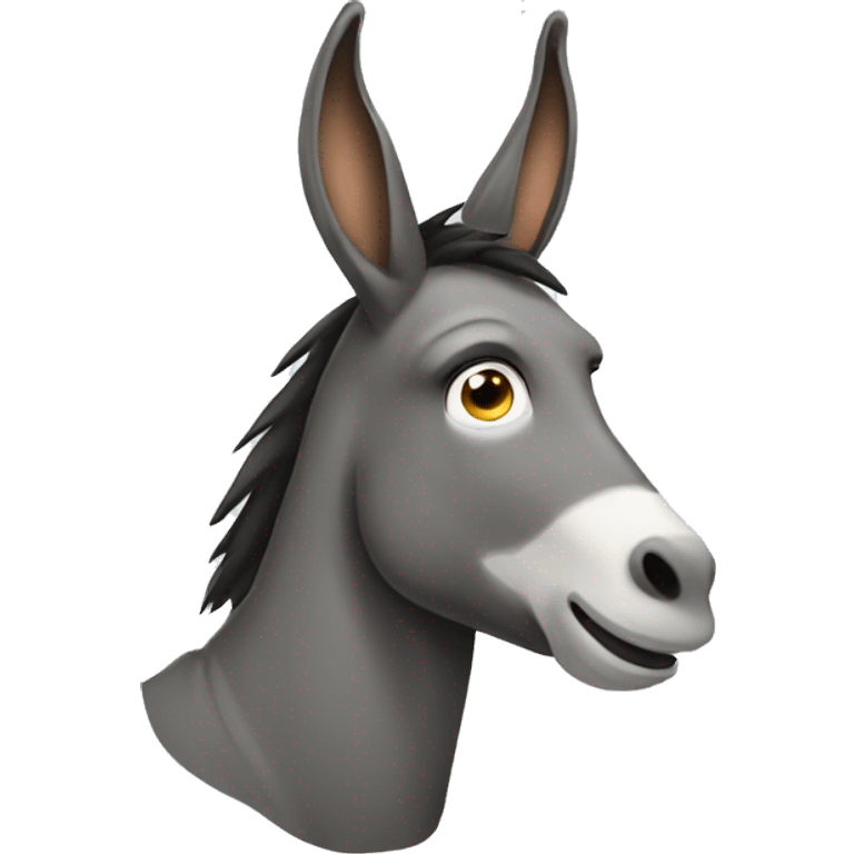 Hooded donkey emoji