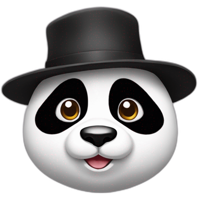 panda with hat emoji