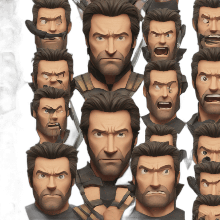 Hugh Jackman as Wolverine emoji