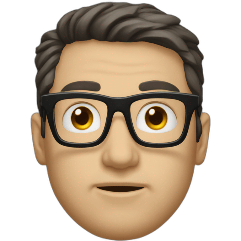 Fabien galtié big black glasses emoji