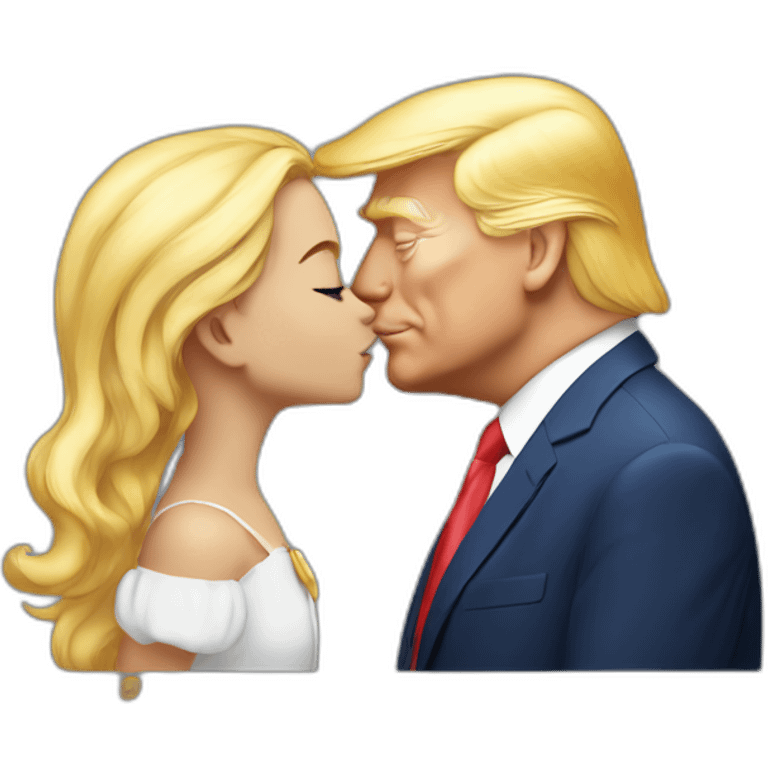 trump kissing his daughter, positivity, inclusiveness emoji