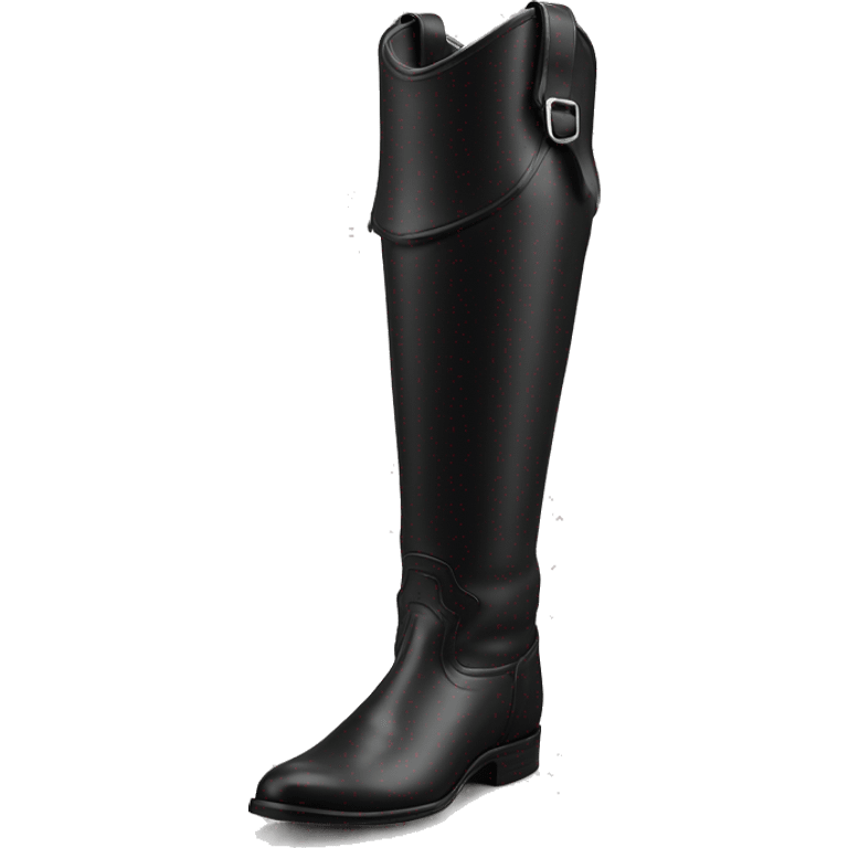 Reitstiefel schwarz Leder  emoji