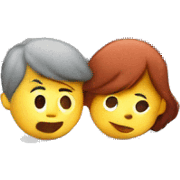 A grey car with kissing boy and girl inside  emoji