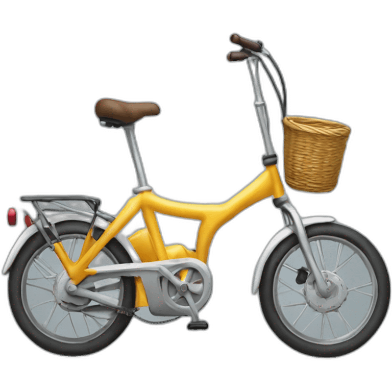 Bicicleta con motor pila emoji