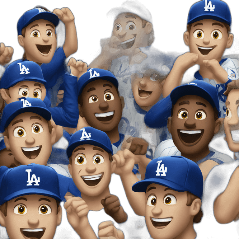 dodgers win world series emoji