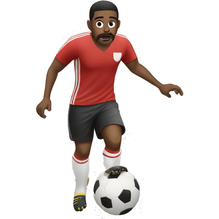 hombre jugando futbol  emoji